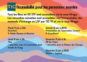 Accessibilité personnes sourdes et malentendantes - CinéPride 2022