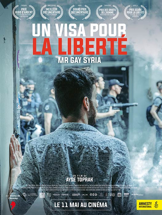 affiche "Un visa pour la liberté, Mr Gay Syria" (2017)